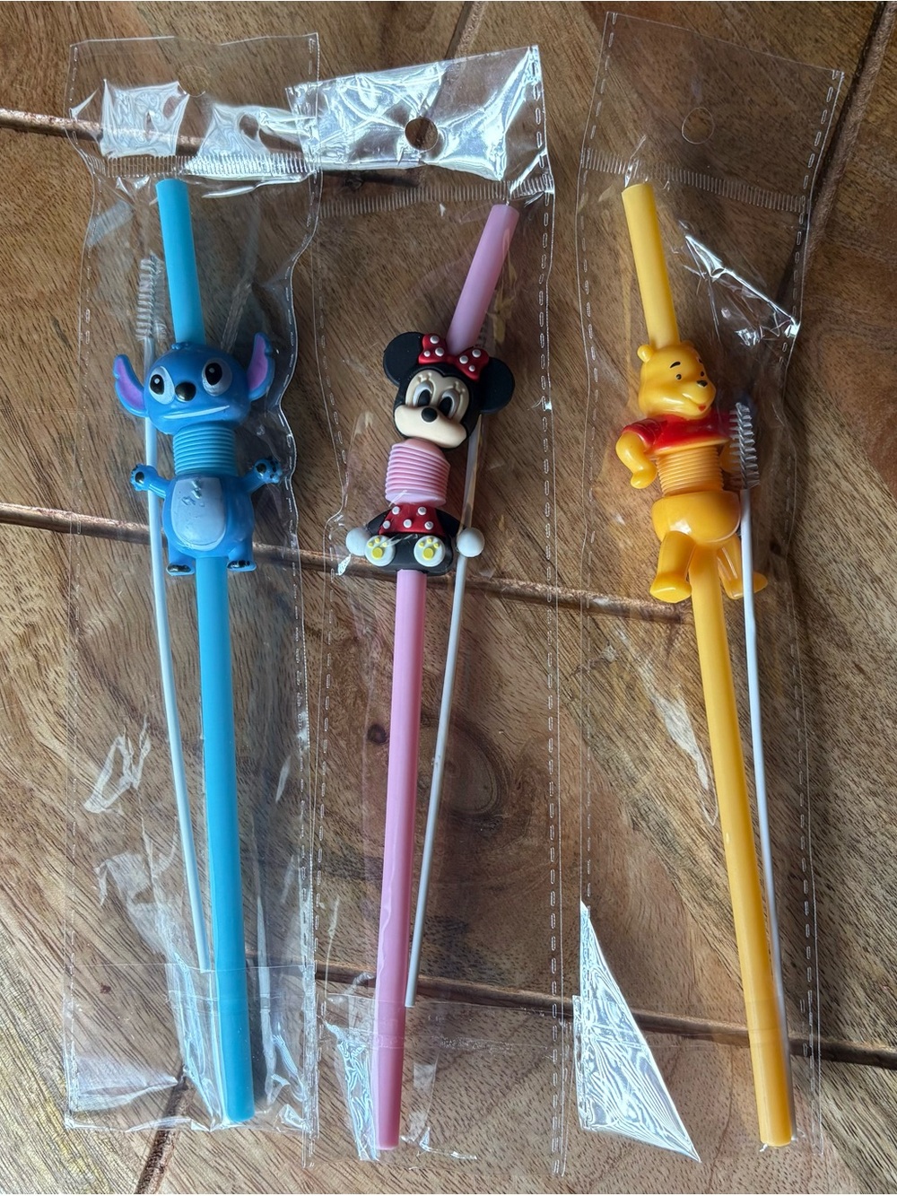 Character Reusable Straw Set of 3